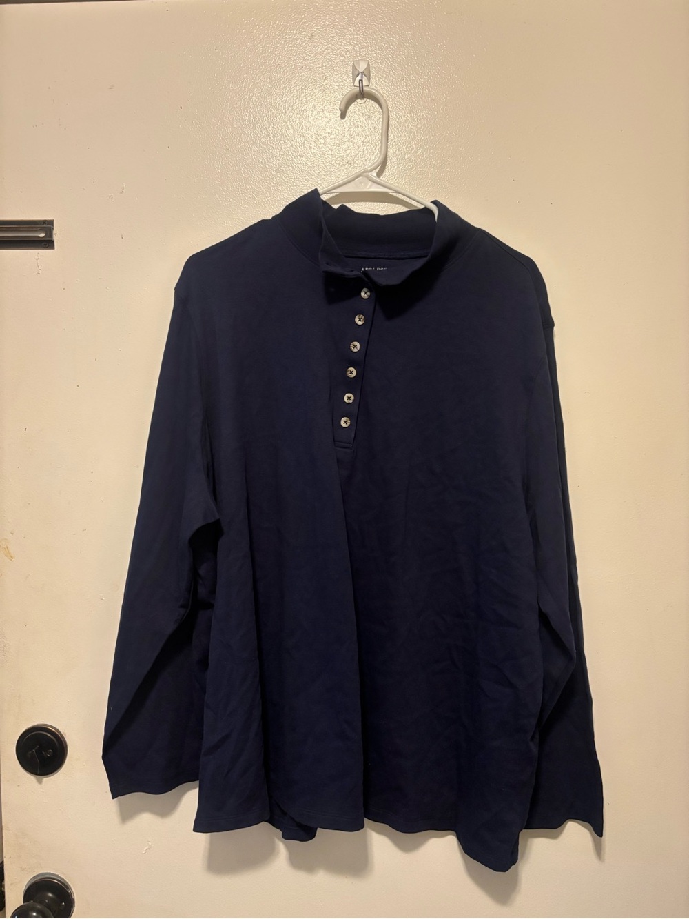 Appleseed's Navy Long-Sleeve Henley Top